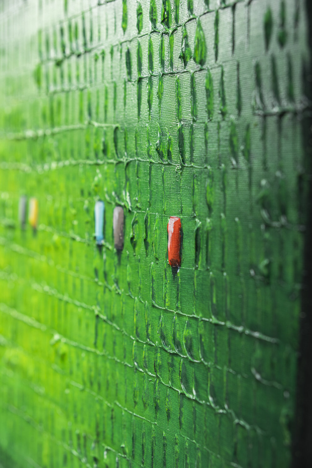 PIXELS / 2025 / green / 120x60 / 6HA3X