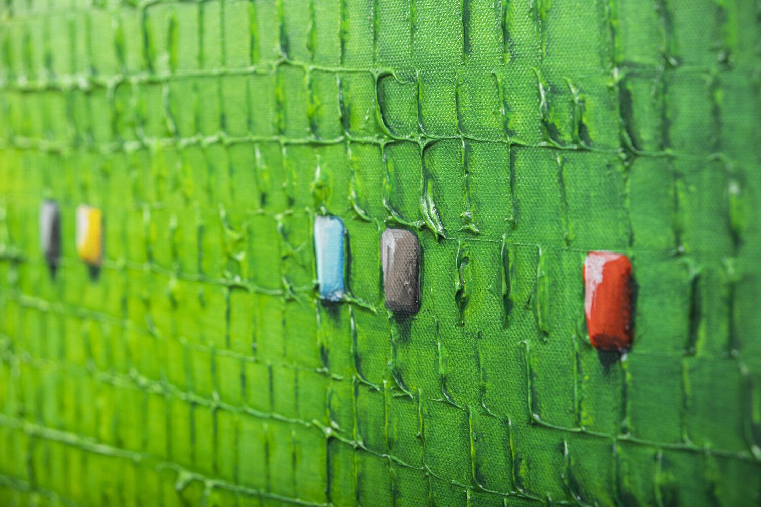 PIXELS / 2025 / green / 120x60 / 6HA3X