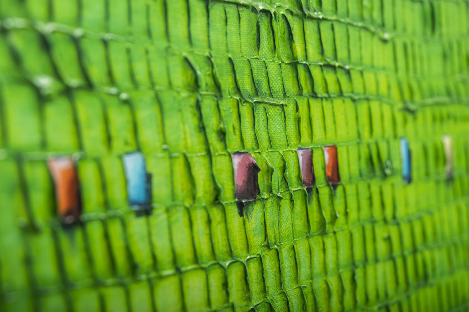 PIXELS / 2025 / green / 120x60 / 6HA3X