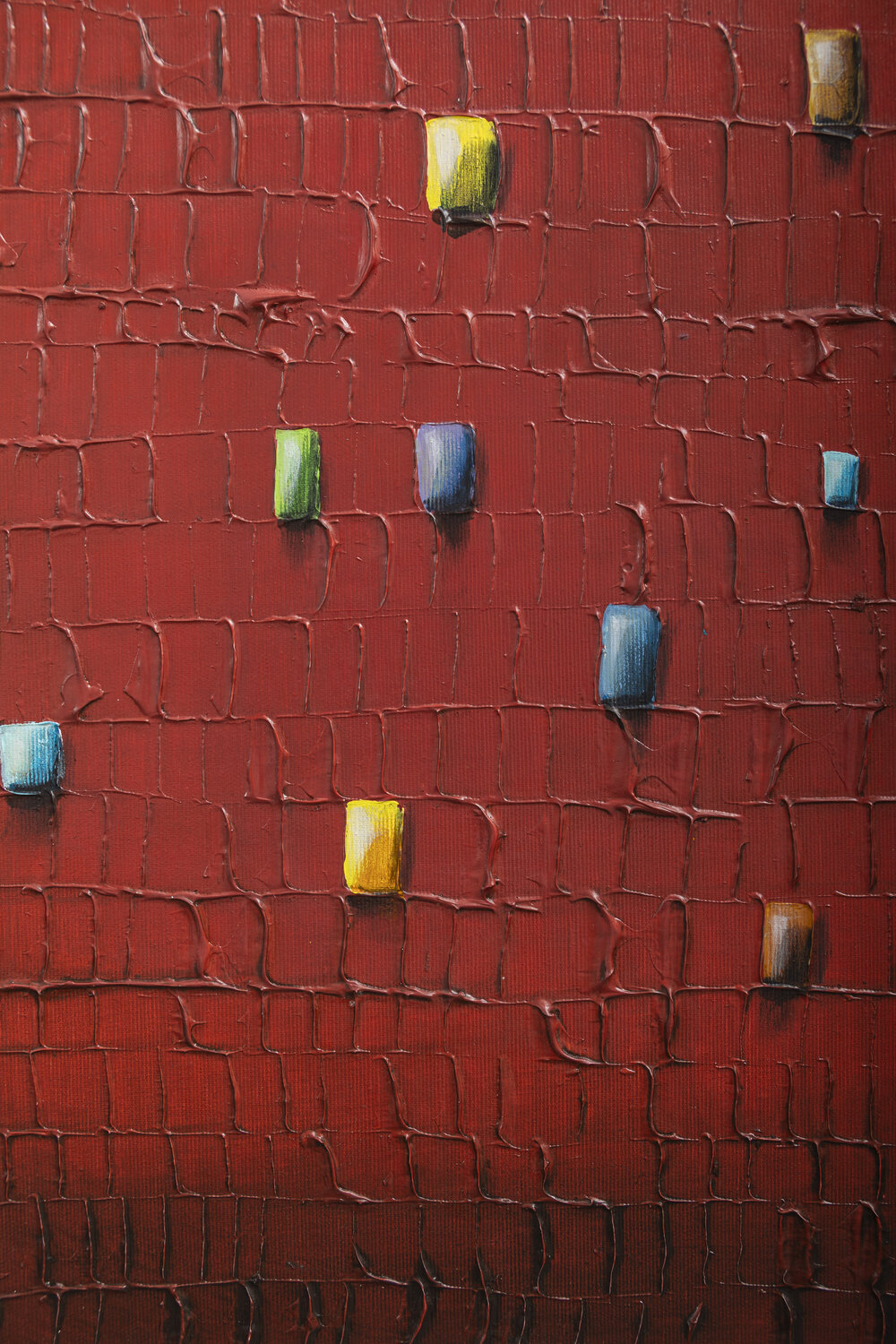PIXELS / 2025 / red / 40x60 / HLQN2