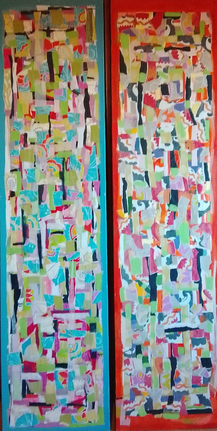 Collage diptych