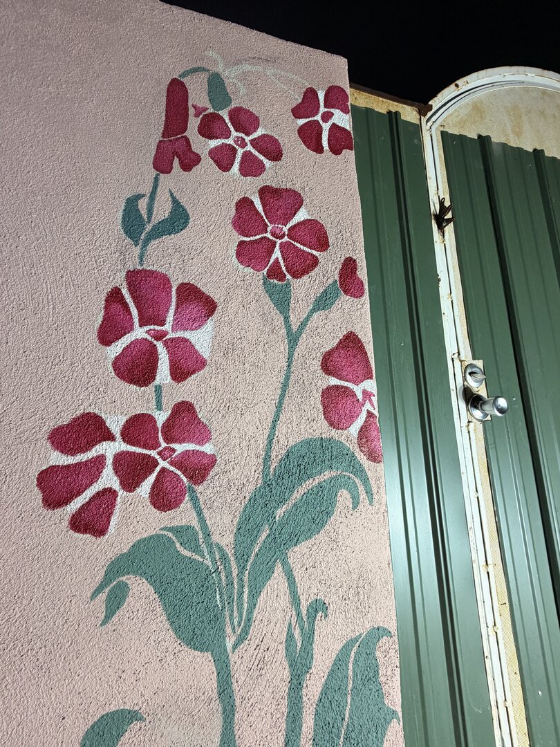 Poolside Agave Mural