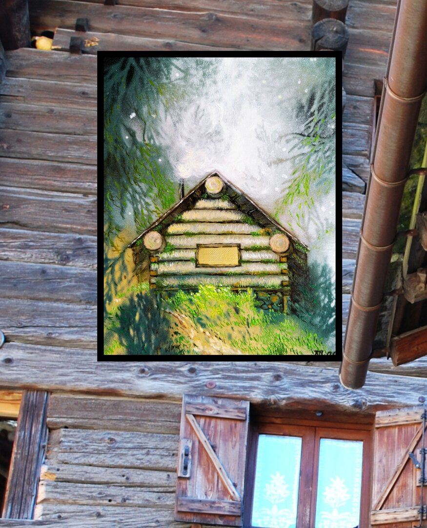 Caban de chasseur forestier