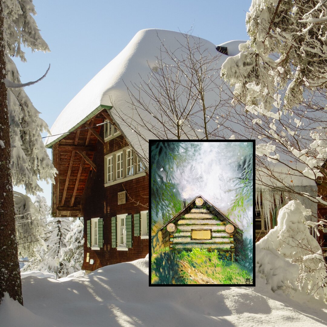 Caban de chasseur forestier