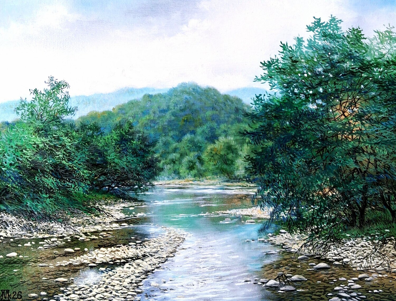petit rivière dans le montagnes - vista 1 de 16