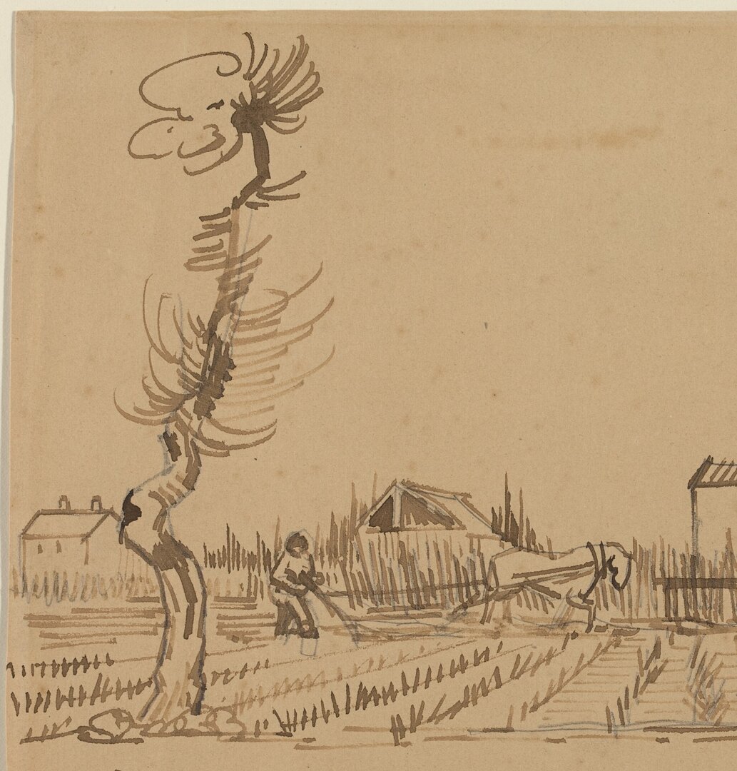 Ploughman in the Fields near Arles
