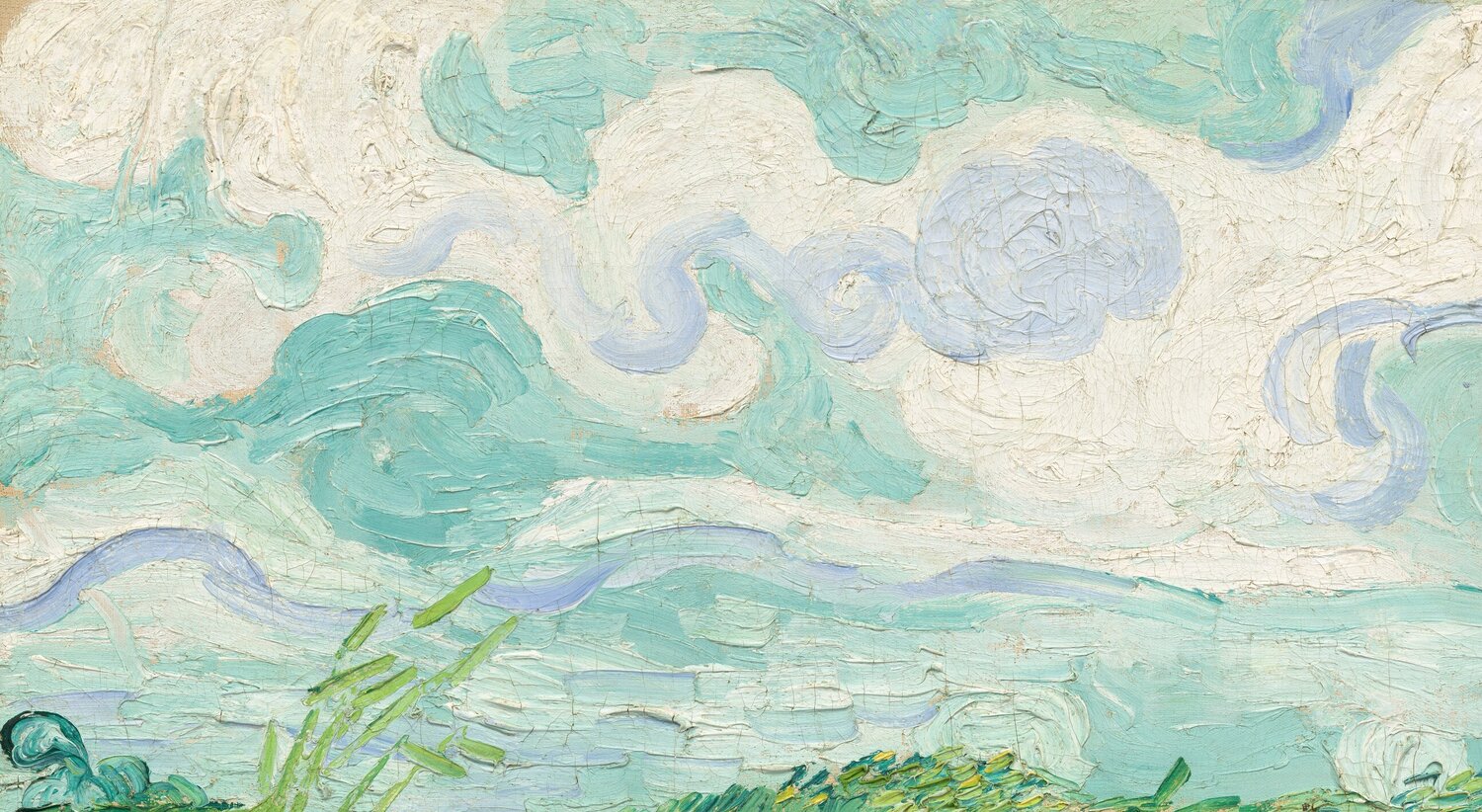 Green Wheat Fields, Auvers - view 3 of 3